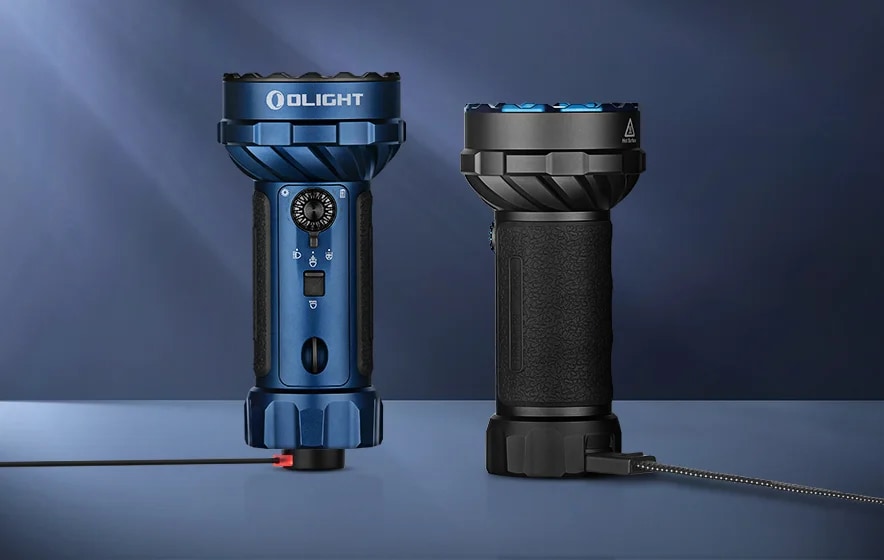 3 Mode Long Range Blue Light Flashlight LED Torch For Night Vision - View #8